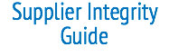 Supplier Integrity Guide